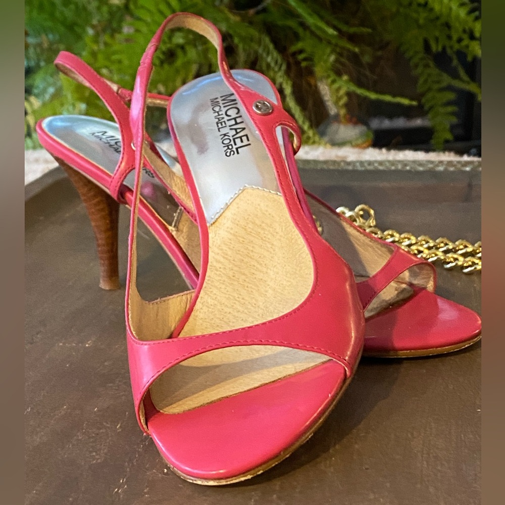 Michael Kors Fuchsia Slingback Heels